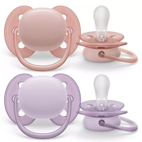 Smoczek Avent uspokajający symetryczny Philips Ultra Soft 0+ 2pak SCF091/31 Smoczek Avent uspokajający symetryczny Philips Ultra Soft 0+ 2pak SCF091/31