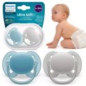 Philips Avent Smoczek uspokajający symetryczny Ultra Soft 6+ 2pak SCF091/17