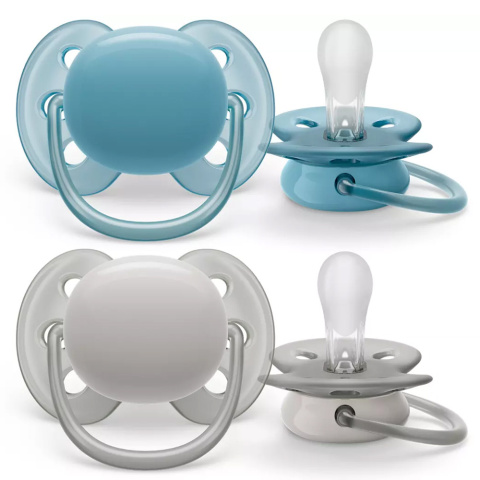 Philips Avent Smoczek uspokajający symetryczny Ultra Soft 6+ 2pak SCF091/17 Philips Avent Smoczek uspokajający symetryczny Ultra Soft 6+ 2pak SCF091/17