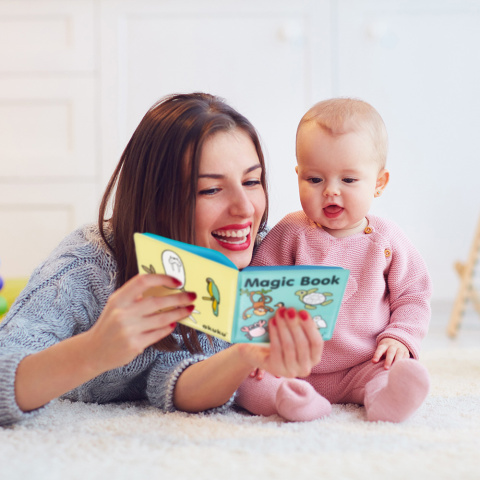 Książeczka sensoryczna Akuku magiczna edukacyjna miękka do wody Magic Book Książeczka sensoryczna Akuku magiczna edukacyjna miękka do wody Magic Book