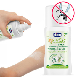 Spray na komary Chicco płyn nawilżający odświeżający chroni skórę 100ml