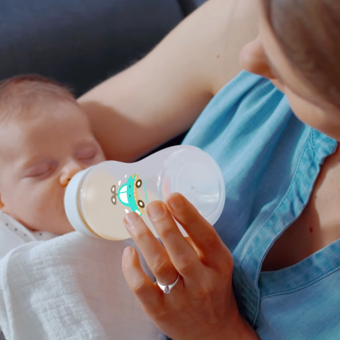 Smoczek Canpol do szerokich butelek EasyStart wolny przepływ Mini 0+ 2pak