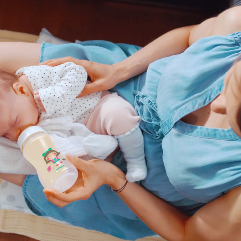 Smoczek do butelki Canpol antykolkowy szeroki silikon szybki przepływ 12+