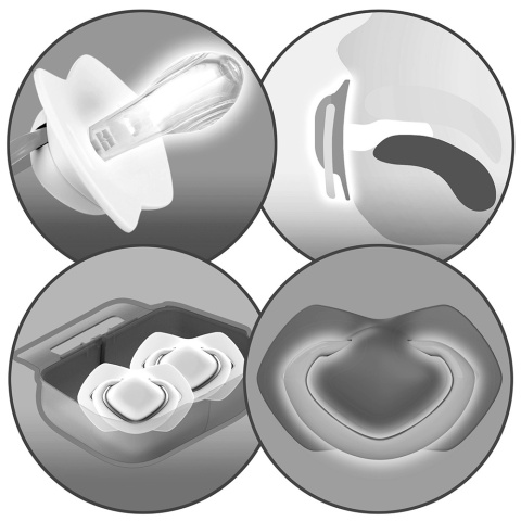 Smoczek uspokajający Canpol symetryczny silikon 18+ 2pak 22/660_pin Smoczek uspokajający Canpol symetryczny silikon 18+ 2pak 22/660_pin