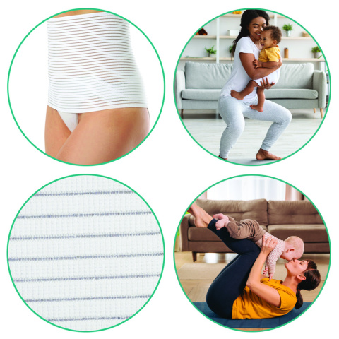 Pas poporodowy brzuszny Babyono Comfort biały obwód < 80 cm rozmiar XS Pas poporodowy brzuszny Babyono Comfort biały obwód < 80 cm rozmiar XS