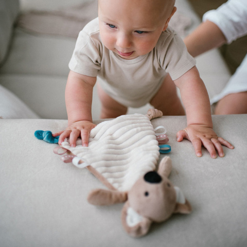 Przytulanka pluszowa sensoryczna kocyk grzechotka Babyono Koala Charlie Przytulanka pluszowa sensoryczna kocyk grzechotka Babyono Koala Charlie