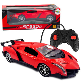 Samochód zdalnie sterowany supercar 1:16 R/C czerwone auto sportowe Lambo