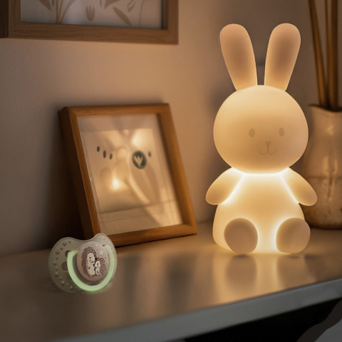 Smoczek LOVI uspokajający symetryczny silikon etui świeci 0m+ 2pak 22/929