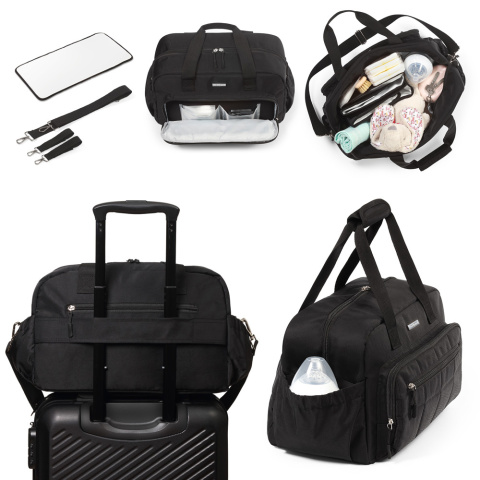 Torba podróżna do szpitala dla mamy do samolotu Babyono 40x20x25 na ramię