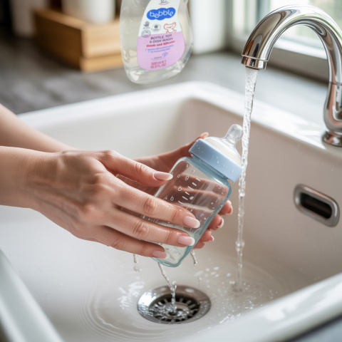 Płyn do mycia butelek i smoczków naczyń zabawek dziecięcych Bebble 4 sztuki