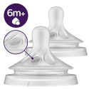 Smoczek Avent do butelki szeroki do kaszek Philips Natural Response 6+ 4pak