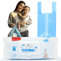 Woreczki zapachowe na pieluchy Bocioland uniwersalne z klapką 100 szt