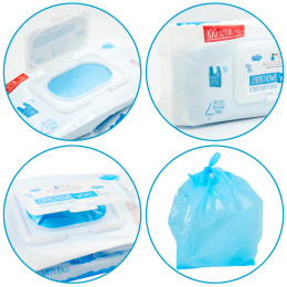 Woreczki zapachowe na pieluchy Bocioland uniwersalne z klapką 6 x 100 szt