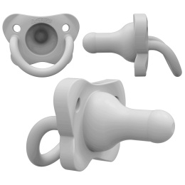 Dr Browns Smoczek uspokajający okrągły silikon gryzak 0+ 2pak róż zieleń