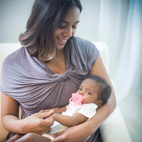 Dr Browns Smoczek uspokajający okrągły silikonowy miękki gryzak 0+ różowy