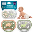 Smoczek Avent uspokajający symetryczny Philips Ultra Air 6+ 2pak SCF085/60