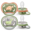 Smoczek Avent uspokajający symetryczny Philips Ultra Air 6+ 2pak SCF085/60