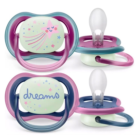 Smoczek Avent uspokajający symetryczny Philips Ultra Air 6+ 2pak SCF376/14