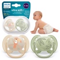 Smoczek Avent uspokajający symetryczny Philips Ultra Soft 0+ 2pak SCF091/07