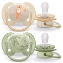 Smoczek Avent uspokajający symetryczny Philips Ultra Soft 0+ 2pak SCF091/07