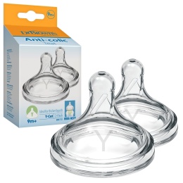 Smoczek do butelki Dr Browns Options+ szeroki Y Cut do kaszki 9+ 2pak