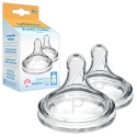 Smoczek do butelki Dr Browns Options+ szeroki wolny przepływ mini 0+ 2pak