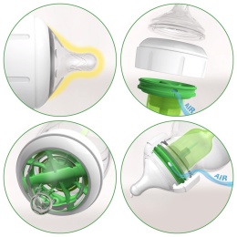 Butelka szklana Dr Browns Options szeroka wolny przepływ 150ml 0+