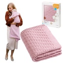 Koc bawełniany hipoalergiczny antybakteryjny BabyOno całoroczny różowy