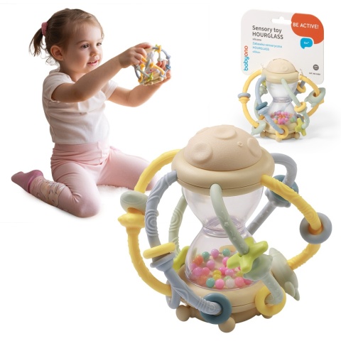 Zabawka sensoryczna dla niemowląt Babyono gryzak grzechotka Montessori
