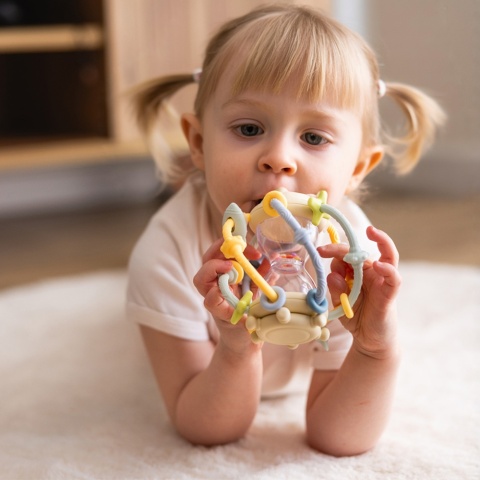 Zabawka sensoryczna dla niemowląt Babyono gryzak grzechotka Montessori