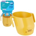 Kubek do nauki picia z uchwytami sprytny krzywy otwary Canpol 12+ żółty