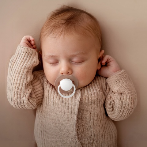 Smoczek LOVI Prime uspokajający symetryczny silikon etui 0m+ blush świeci