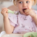 Sztućce dla dzieci ergonomiczne ze stali nierdzewnej Babyono zielone 12+