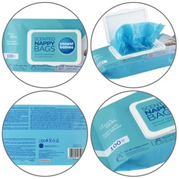 Woreczki zapachowe na pieluchy Canpol Babies neutralizujące zapachy 100 szt