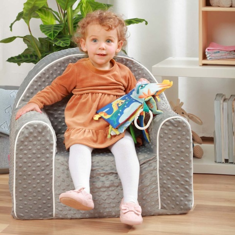 Książeczka sensoryczna Babyono z gryzakiem i zawieszką Wycieczka do lasu