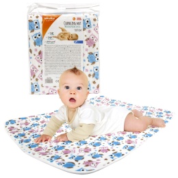 Mata do przewijania wielorazowa nieprzemakalna Akuku podkład 55x70 cm sowy