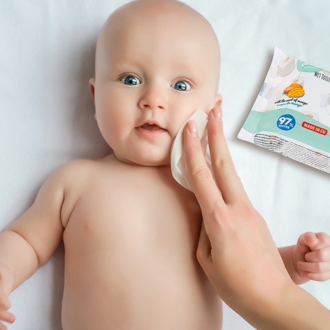 Nawilżany papier toaletowy Akuku spłukiwalny biodegradowalny 50 szt