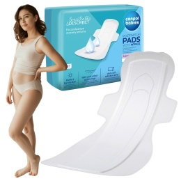 Podpaski poporodowe ze skrzydełkami Canpol na dzień oddychające 10 szt.