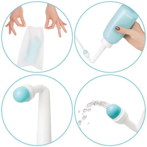 Butelka poporodowa do podmywania okolic intymnych Peri Akuku turkus 350 ml