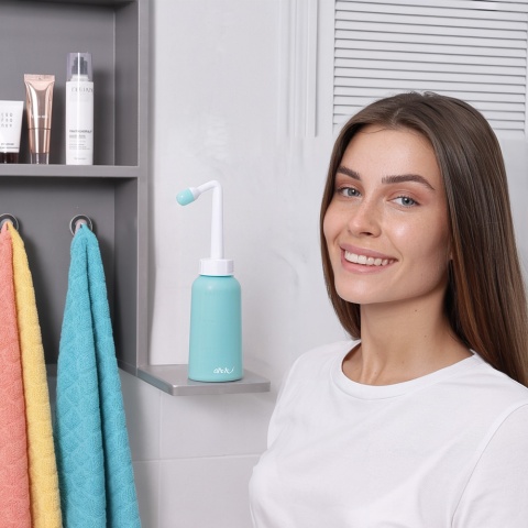 Butelka poporodowa do podmywania okolic intymnych Peri Akuku turkus 350 ml