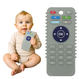 Gryzak sensoryczny silikonowy Bocioland na ząbkowanie pilot do telewizora