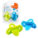 Gryzak silikonowy sensoryczny BabyOno na ząbkowanie do chłodzenia 2 szt