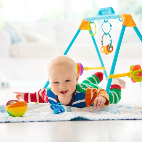 Gryzak silikonowy sensoryczny BabyOno na ząbkowanie do chłodzenia 2 szt