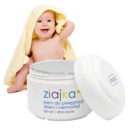 Krem Ziajka do pielęgnacji skóry niemowląt witamina E+F D-panthenol 50ml