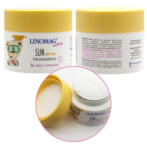 Krem z filtrem SPF 30 dla dzieci i niemowląt Linomag witamina E 50ml 0+