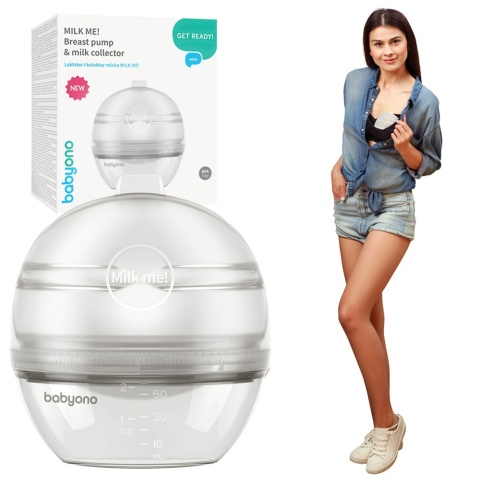 Laktator Babyono Milk Me do stanika muszlowy kolektor bez użycia rąk 60 ml