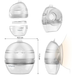 Laktator Babyono Milk Me do stanika muszlowy kolektor bez użycia rąk 60 ml