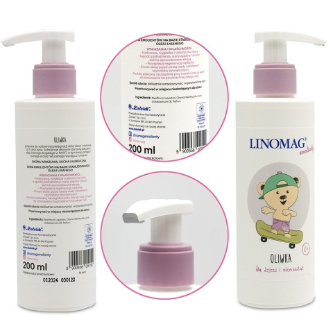 Linomag Oliwka dla niemowląt do pielęgnacji skóry i masażu 0+ 200ml