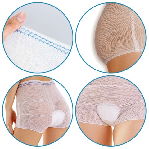 Majtki poporodowe Bocioland wielorazowe bezszwowe 85-90 cm M 2pak