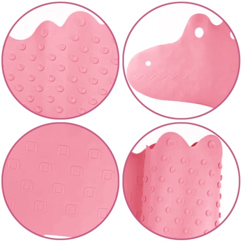 Mata antypoślizgowa do wanny dla dzieci Bocioland różowy krokodyl 90 cm